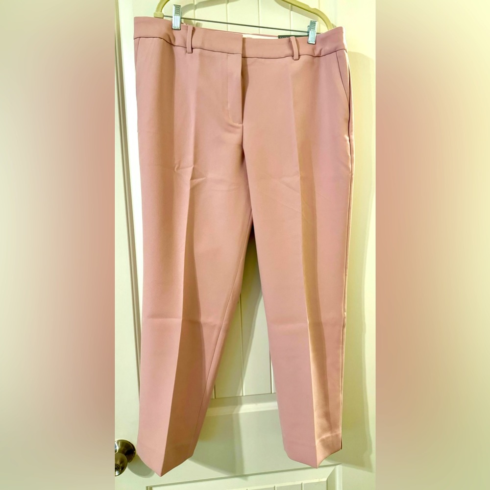 Talbots Hampshire Ankle Plus Size 18W Pants PINK NWT